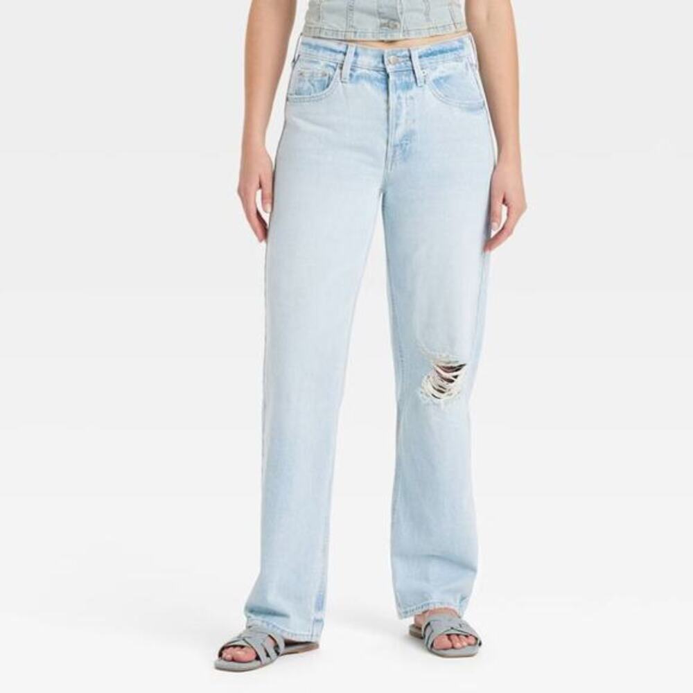 Universal Thread Women's Mid Rise 90's Baggy‎ Jeans Light Wash Size 16R